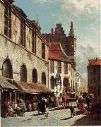 unknow artist European city landscape, street landsacpe, construction, frontstore, building and architecture. 118 oil painting picture wholesale